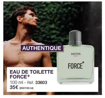 Stanhome Eau de toilette force+ kiotis offre