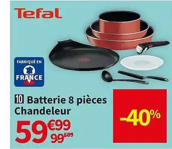 Conforama Tefal batterie 8 pièces chandeleur offre