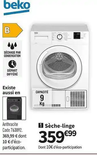 Conforama Sèche-linge beko offre