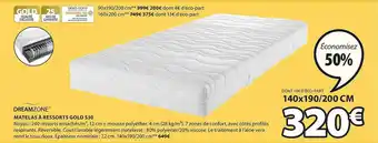 JYSK Matelas à ressorts gold d30 dreamzone offre