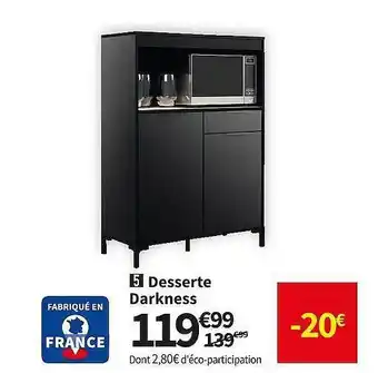 Conforama Desserte darkness offre