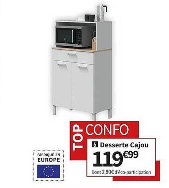 Conforama Desserte cajou offre