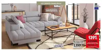 Conforama Canapé d'angle convertible selva offre