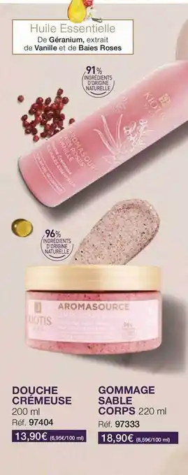 Stanhome Douche cremeuse ou gommage sable corps offre