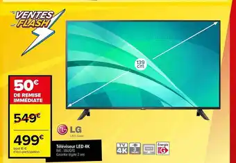 Carrefour Téléviseur led 4k lg offre