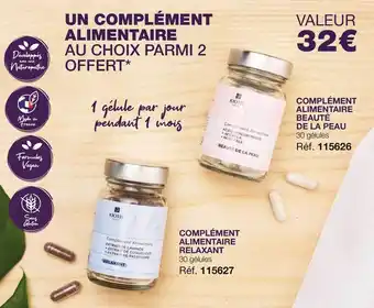 Stanhome Complément alimentaire relaxant ou beauté de la peau offre