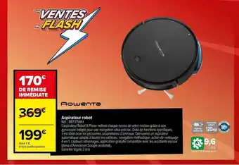 Carrefour Aspirateur robot rowenta offre