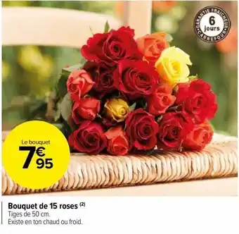 Bouquet de 15 roses