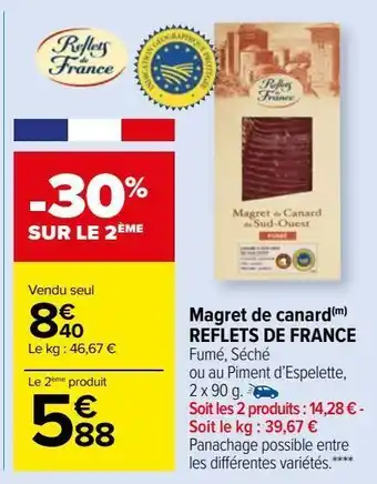 Carrefour Market Magret de canard reflets de france offre