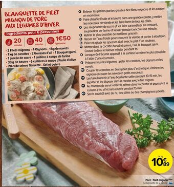 Carrefour Market Porc : filet mignon offre