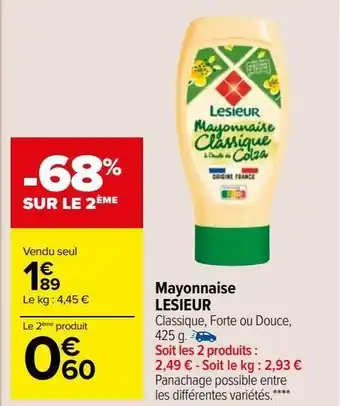 Carrefour Market Mayonnaise offre