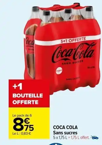 Carrefour Market Coca cola sans sucres offre