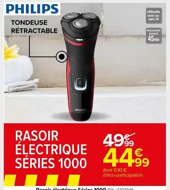 Carrefour Market Rasoir électrique séries 1000 offre