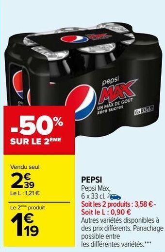 Carrefour Market Pepsi offre