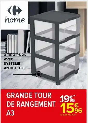 Carrefour Market Grande tour de rangement a3 offre