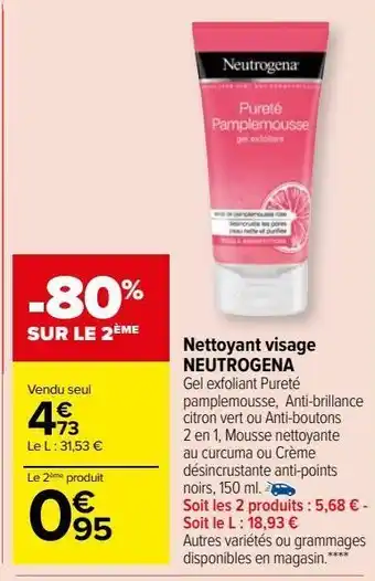 Nettoyant visage neutrogena