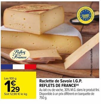 Raclette de savoie i.g.p. reflets de france