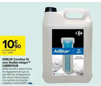 Carrefour Adblue carrefour 5l avec flexible intégré (d) carrefour offre