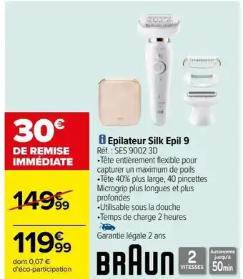 Epilateur silk epil 9 braun