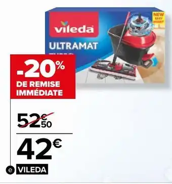Carrefour Kit ultramat turbo vileda offre