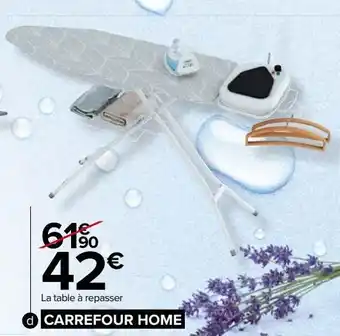 Carrefour Table à repasser extra large spéciale centrale vapeur carrefour home offre