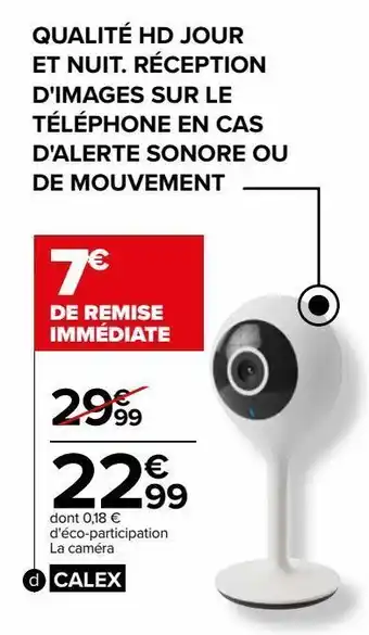 Camera hd intérieure calex