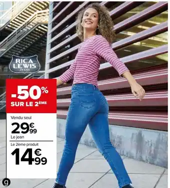 Jeans push up femme