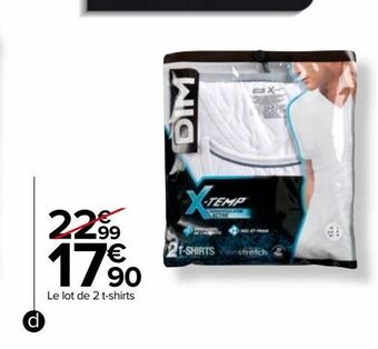 Le lot de 2 t-shirts