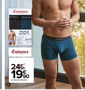 Carrefour Le lot de 2 boxers offre