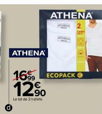 Carrefour Le lot de 2 t-shirts offre