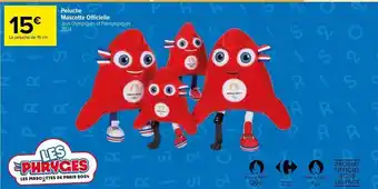 Carrefour Market Peluche mascotte officielle offre