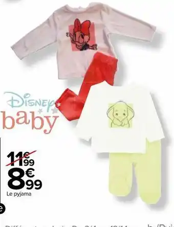 Carrefour Market Pyjama fille ou garçon offre