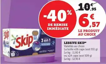 U Express Lessive skip offre