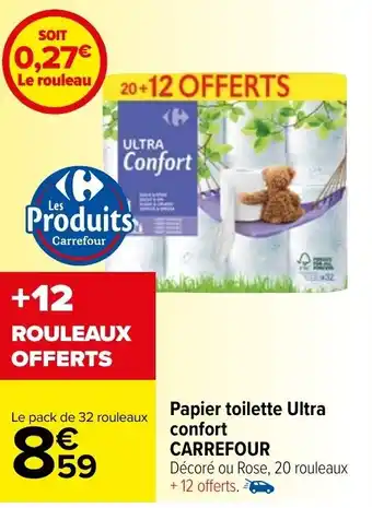 Carrefour Market Papier toilette ultra confort CARREFOUR offre