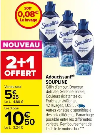 Carrefour Market Adoucissant SOUPLINE offre