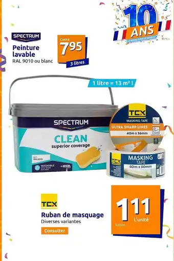 Peinture lavable spectrum