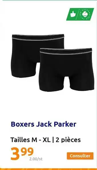 Action Boxers jack parker offre