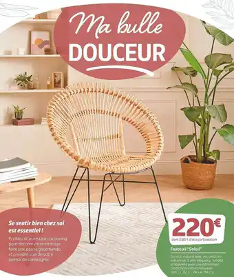 Jardiland Fauteuil offre
