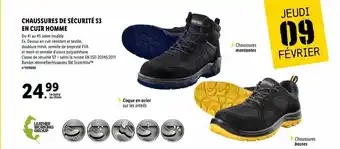 Lidl Chaussures de sécurité s3 en cuir homme offre