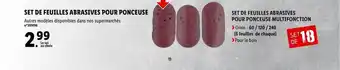 Lidl Set de feuilles abrasives pour ponceuse, set de feuilles abrasives pour ponceuse multifonction offre