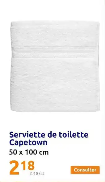 Action Serviette de toilette capetown offre