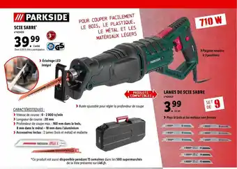 Lidl Parkside scie sabre' ou lames de scie sabre offre
