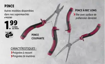 Lidl Pince coupante ou pince à bec long offre