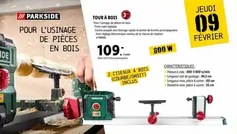 Lidl Tour à bois parkside offre