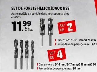 Lidl Set de forets hélicoïdaux hss offre