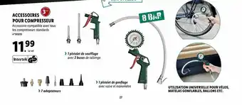 Lidl Accessoires pour compresseur parkside offre