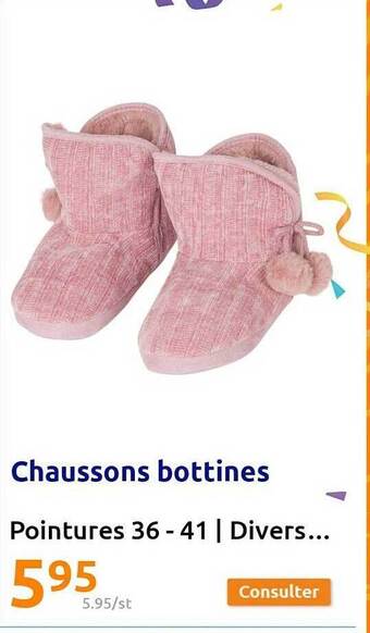 Chaussons bottines