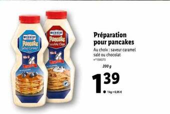 Préparation pour pancakes