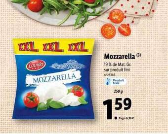 Lidl Mozzarella offre