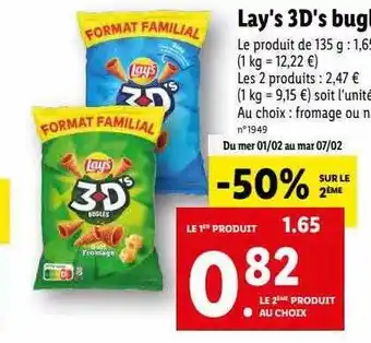 Lidl Lay's 3d's bugles offre